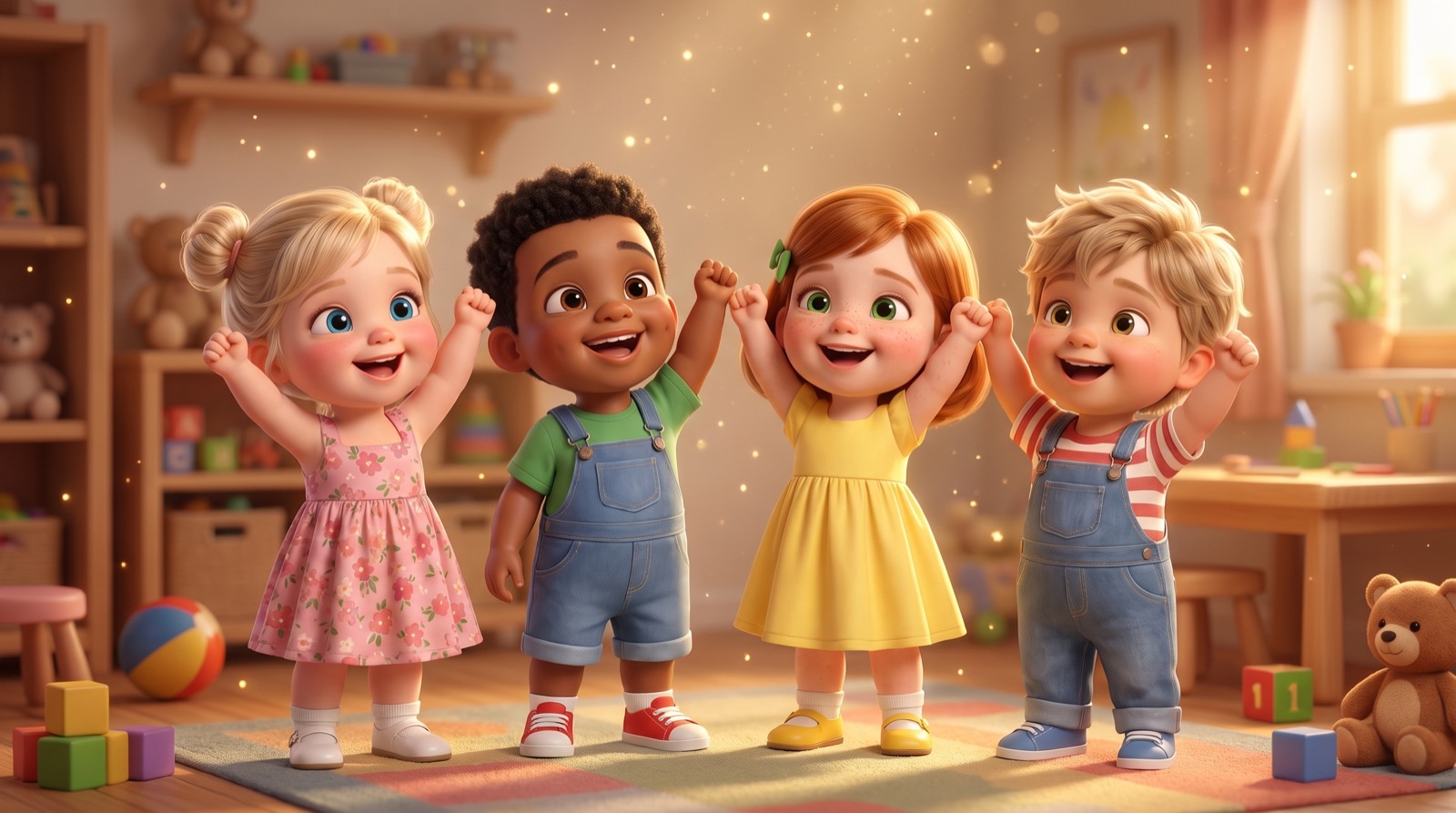 Addie and friends celebrating together